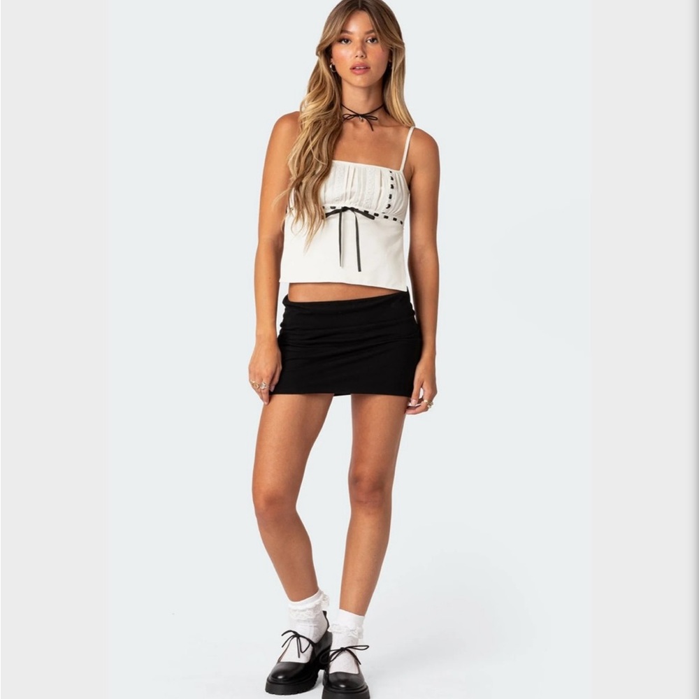 Edikted Black Mini Skirt